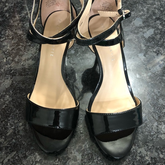 Kelly & Katie Shoes - Kelly and Katie Black Patent Sandals